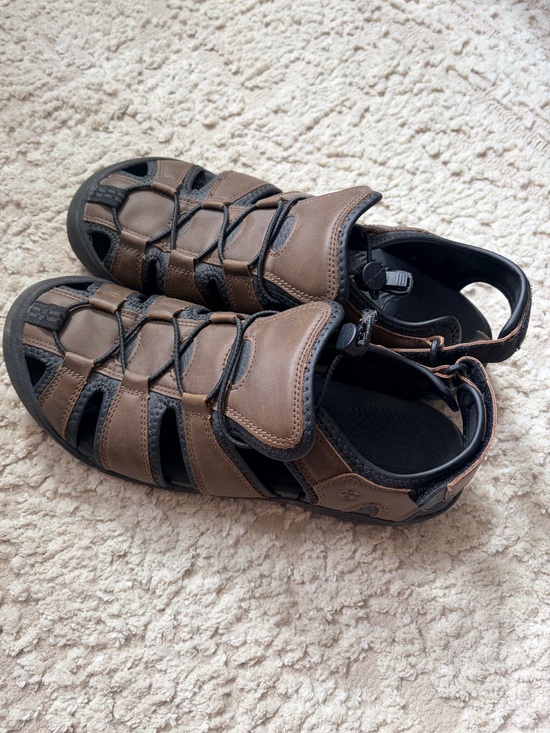 Khombu Other - Khombu Brown & Black Travis Hiking Men's Fisherman Sandals w Toggle Lacing 11M
